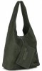 Bőr táska shopper bag Vittoria Gotti palackzöld V8804